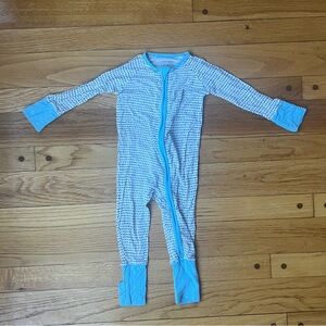 Little Sleepies Blue Polka Dot Zippy 3-6 Months